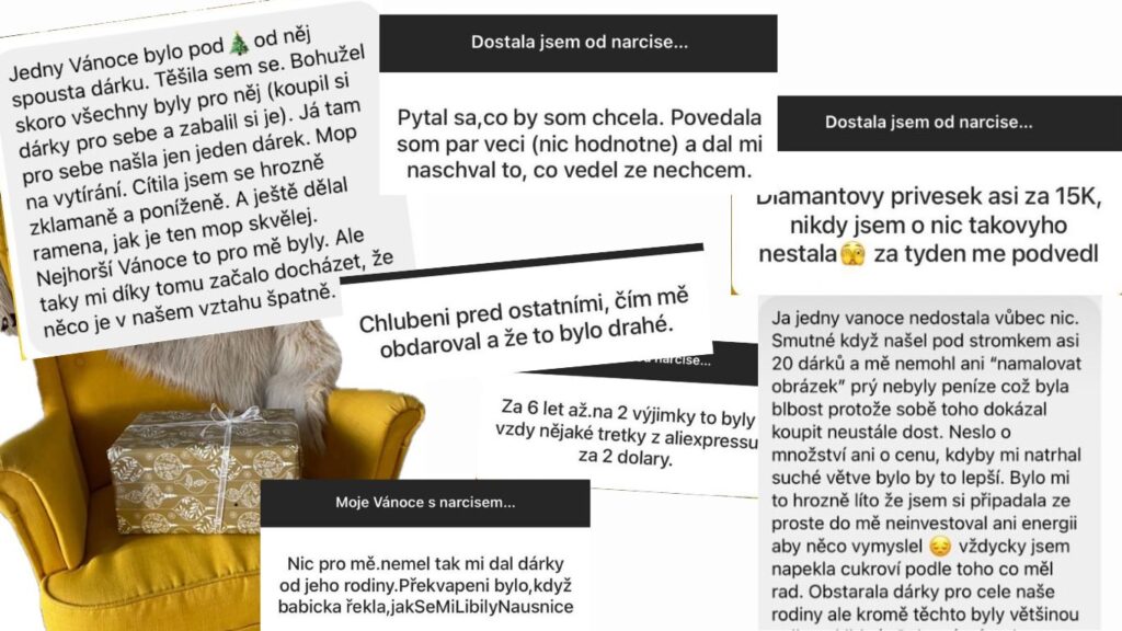 narcista dárky